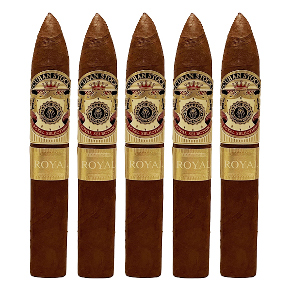 SJ Cigars: Cuban Stock Royal Selection Torpedo 5pc Sampler